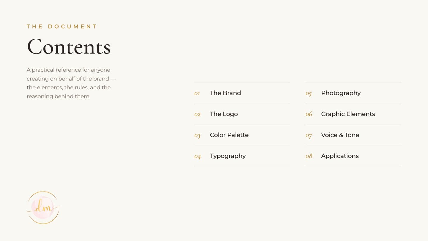 Dikra Madjdouline brand guidelines — page 2