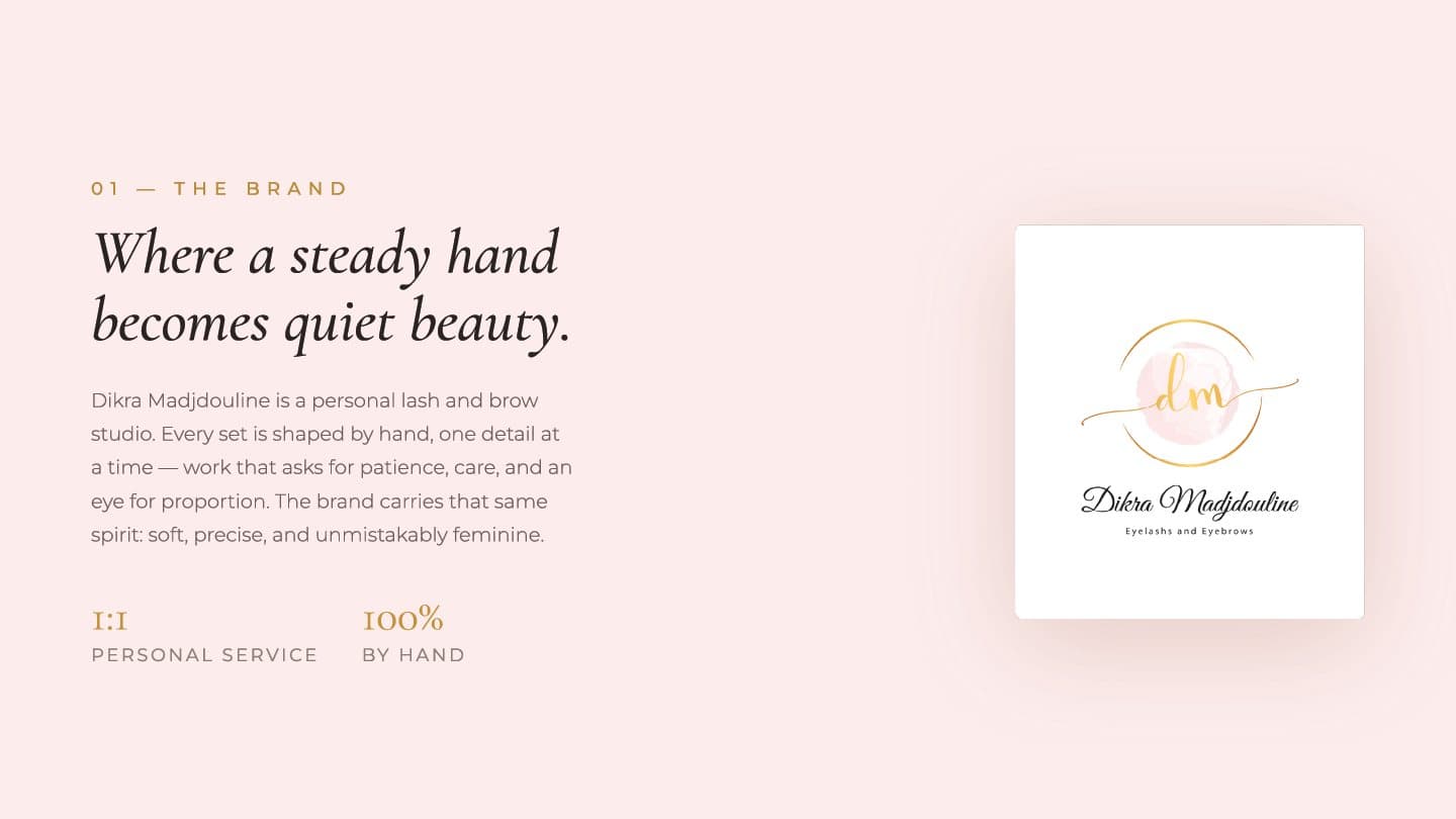 Dikra Madjdouline brand guidelines — page 3