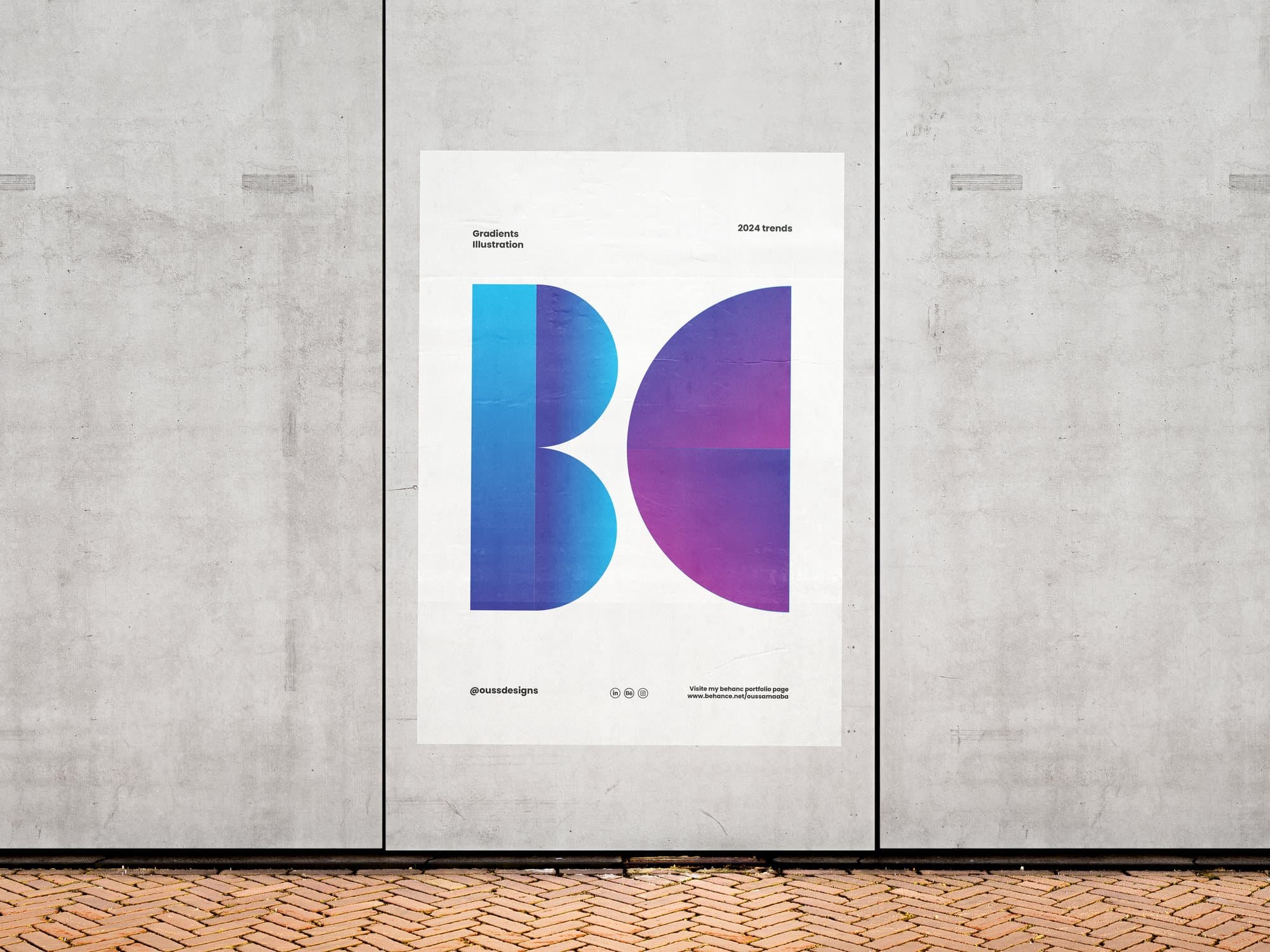 Abstract gradient lettering — page 4