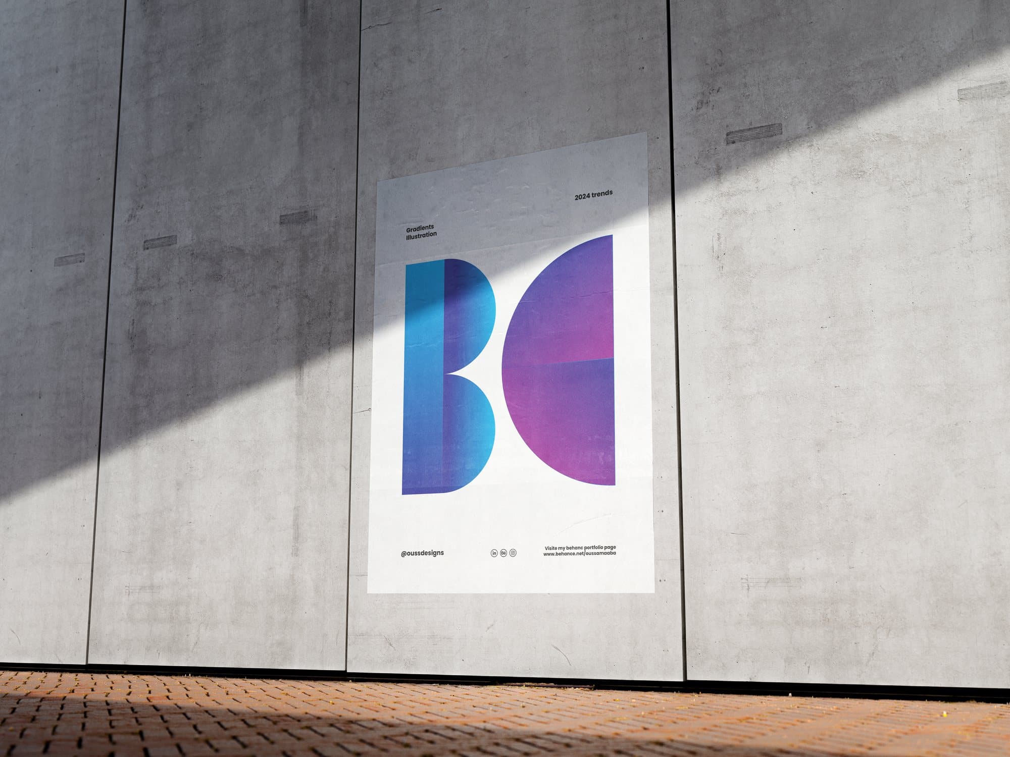Abstract gradient lettering — page 5