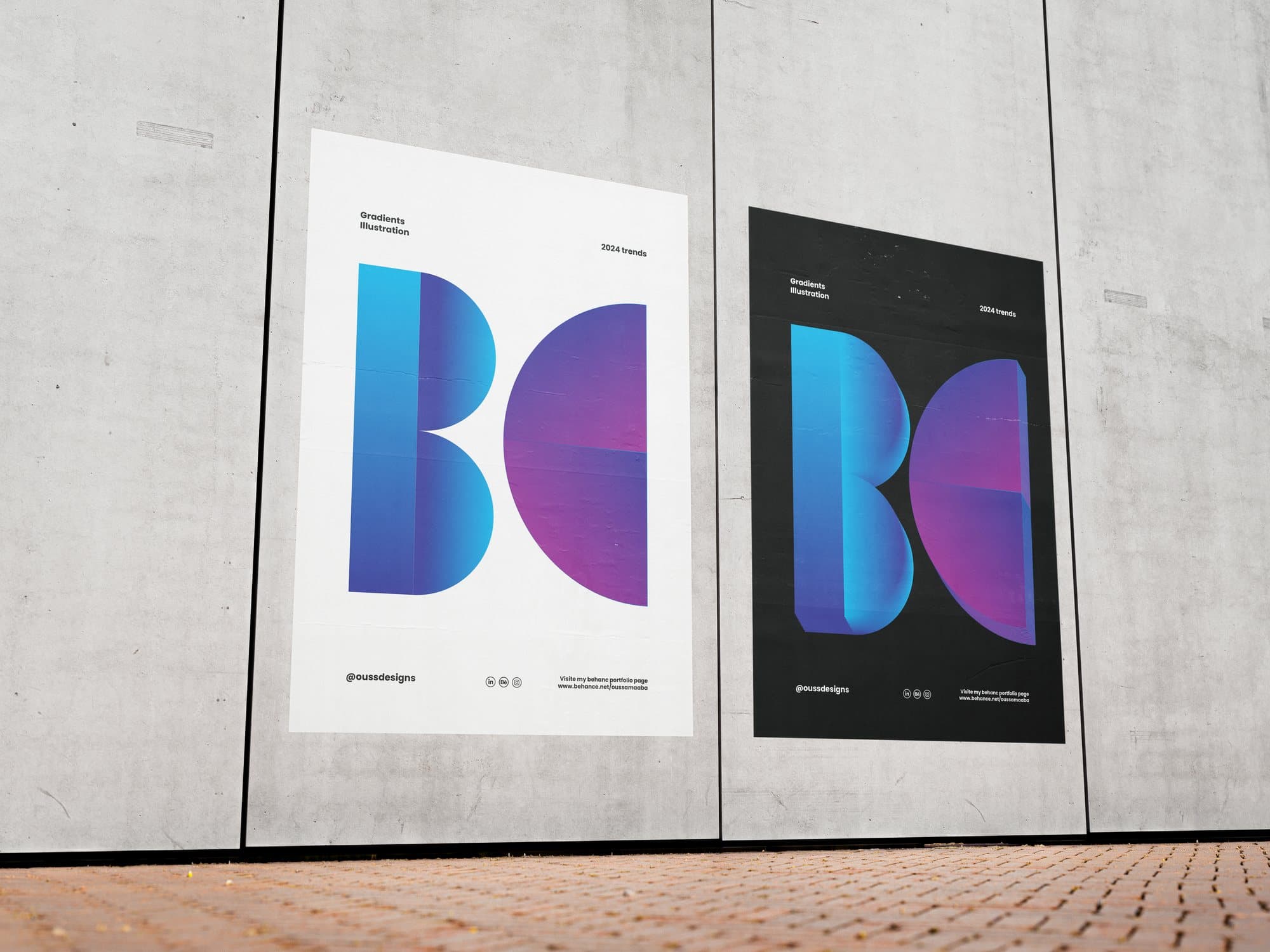 Abstract gradient lettering — page 6