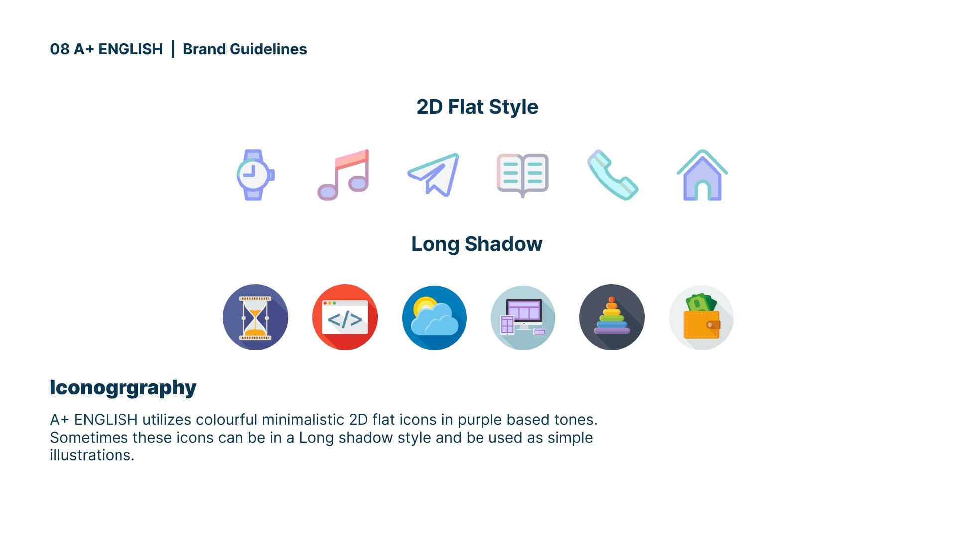 A+ English brand guidelines — page 9