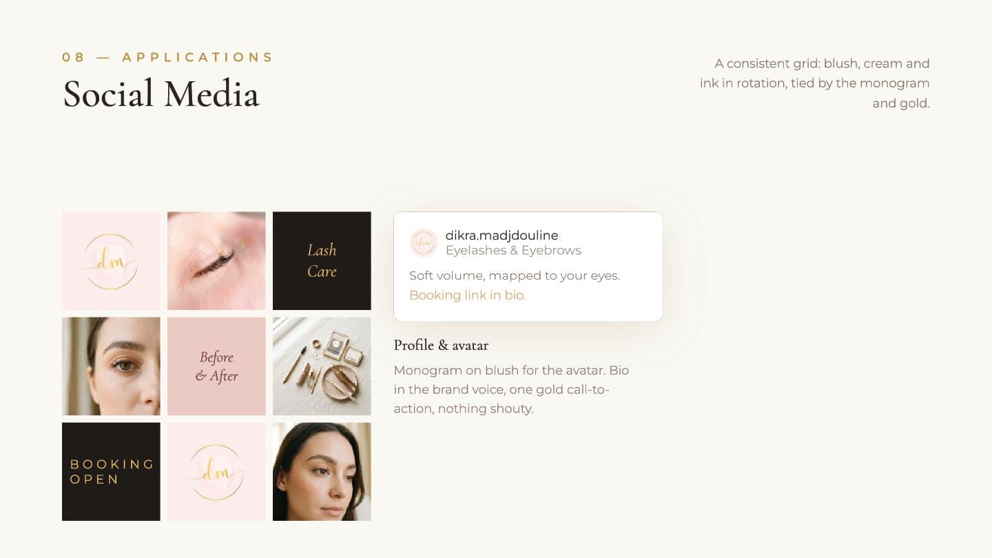 Dikra Madjdouline brand guidelines — page 13
