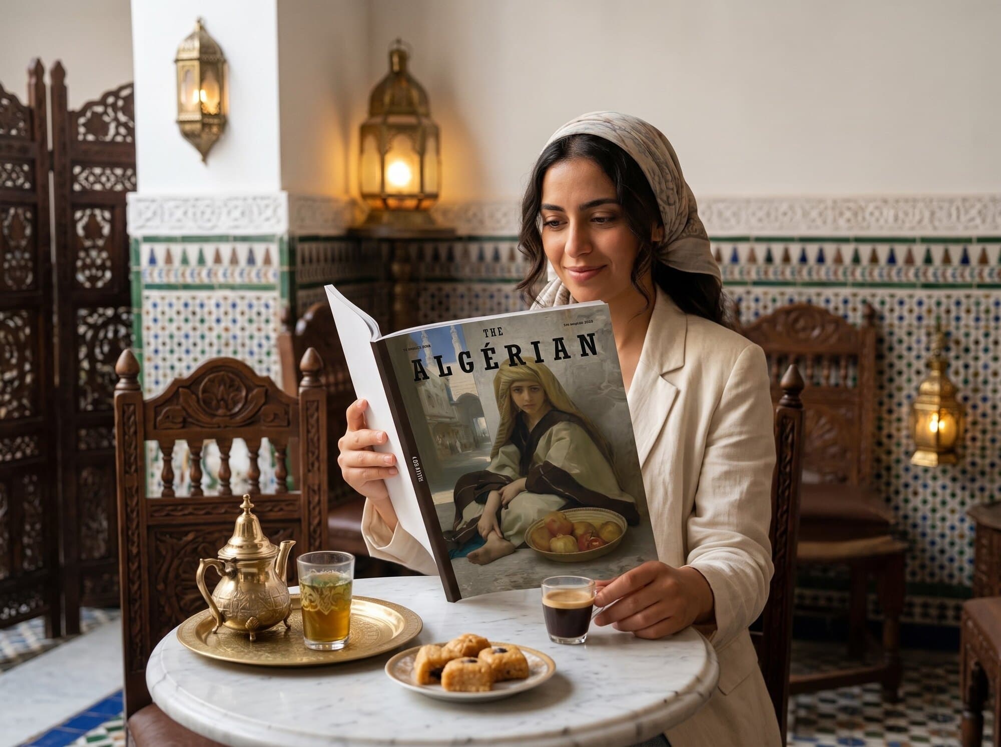 The Algérian magazine mock-up